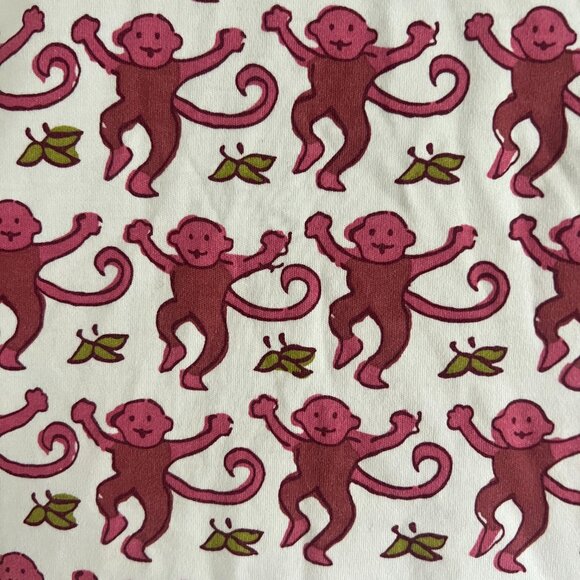 Roller Rabbit Pink Monkey Pajamas - Small - Top Only - Picture 4 of 4